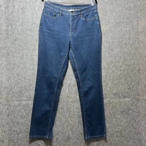 Denim & Co. Dark Wash Denim Jeans Straight Leg Classic Size 10 - Picture 1 of 8
