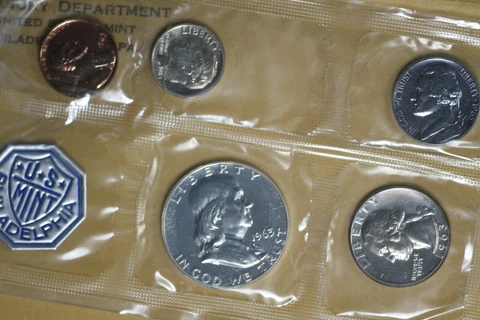 Blue Toned Jefferson 1963 Proof Sets!!  3 Sets available! Cover
