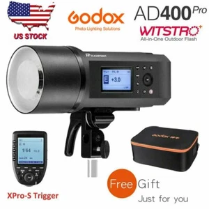 US Godox AD400Pro 2.4G TTL HSS Outdoor Flash+XPRO-S Trigger+Case Set For Sony - Picture 1 of 12