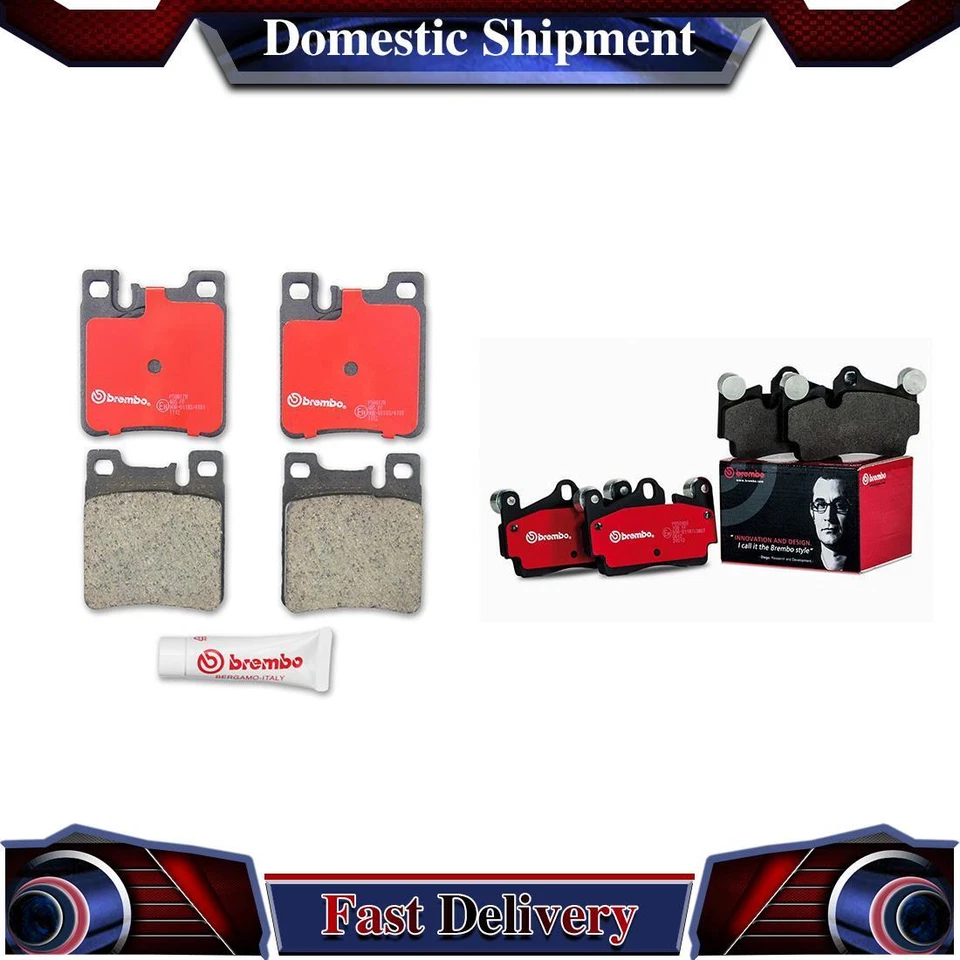 Juego de 2 pastillas de freno de disco delanteras traseras Brembo para Mercedes-Benz S500 2002 2001 Foto 1 de 4
