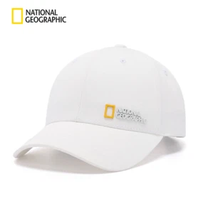 New National Geographic Metal logo cap Ballcap N255AHA520 WHITE - Picture 1 of 7