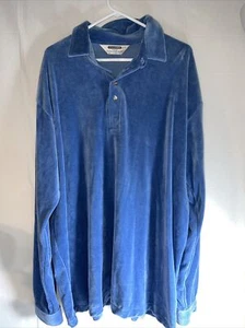 Vintage Shelter Bay by Arrow Blue Cotton Blend Shirt 2XTall Long Sleeve Pullover - Picture 1 of 10