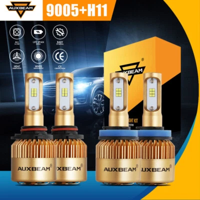 Kit de conversión de faros LED bombilla haz alto/bajo para Peterbilt 388 389 AUXBEAM 6000K Foto 1 de 4