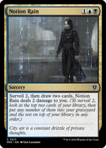 Notion Rain 0217 MTG Commander MKC Common NP - Picture 1 of 1