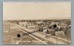 RPPC Birdseye View of GRANDVIEW WA Washington Vintage Real Photo Postcard - Picture 1 of 2