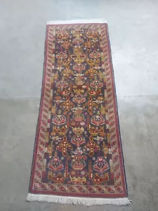 6'1"×2'6" Classic Afghan rug best vintage runner rug war rug low pile  - Picture 1 of 5