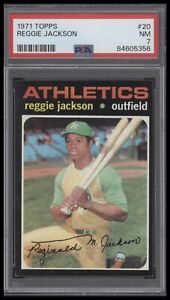 1971 Topps #20 Reggie Jackson PSA 7 Oakland Athletics