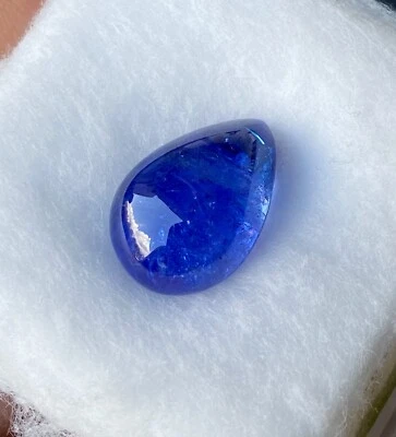 17.17CTS Denim Azul Tanzanita Pera Cabujón. Cabujón de tanzanita natural Foto 1 de 4