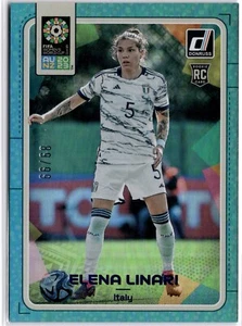 Elena Linari 2023 Panini Donruss FIFA Women's World Cup Blue #81 Italy #89/99 - Picture 1 of 2