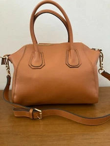 Cuore & Pelle Brown, Black, Brass Tote w/ Removable Shoulder strap - Picture 1 of 7