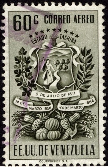 Sello de correo aéreo de Venezuela 154510 Scott #C378 usado CV $3,75 Foto 1 de 1