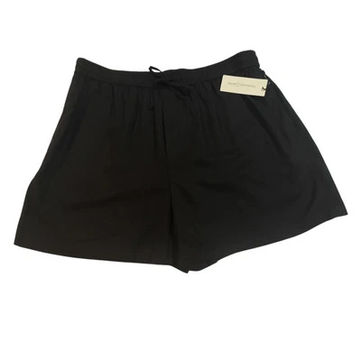 Treasure&Bond Comfort Pull On Mezcla de Lino Cordón Corto Negro Talla Grande NUEVO Foto 1 de 4