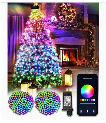 DOTWAYAW Smart Christmas Lights Outdoor 40M 400 LEDs Smart Fairy Lights App