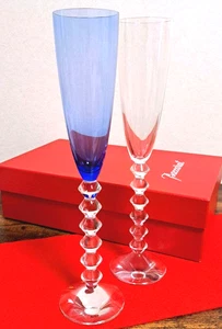 Baccarat Vega Flutissimo Blue Clear Flute Champagne Glass - Picture 1 of 4