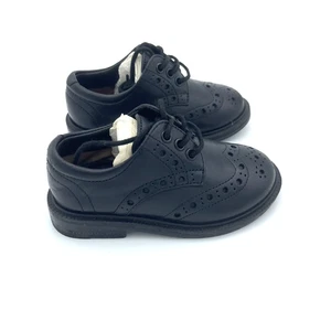 Burberry Kinder schwarz Leder Oxford Schuhe Größe 24 US Kleinkind 8 - Bild 1 von 10