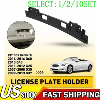 Soporte de montaje de matrícula trasero para INFINITI Q60 Q40 G25 G35 cupé sedán 1~10X Foto 1 de 4