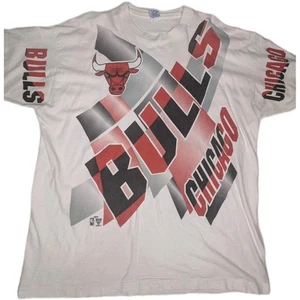 Camiseta XXL De Colección Chicago Bulls Licencia Oficial Para Hombre NBA Años 90 AOP Doble Lado - Imagen 1 de 13