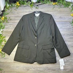 Evan-Picone Blazer Jacket Size 14 Green NEW with Tags Wool, Womens - Picture 1 of 22