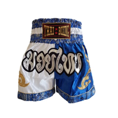 Pantalones cortos de boxeo Muaythai mma Kick pantalones lucha agarre jaula hombres baúles medio color Foto 1 de 4