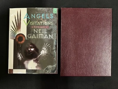 SIGNED Limited Neil Gaiman ANGELS & VISITATIONS illustrated slipcase - Image 1 of 4