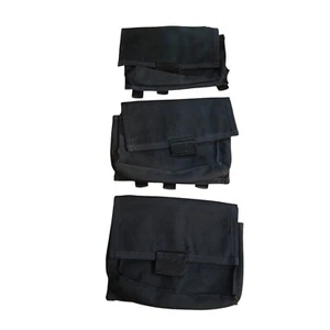 Molle Pouch Black Large x3 Modular Ex Police Airsoft Security Tactical - Picture 1 of 5