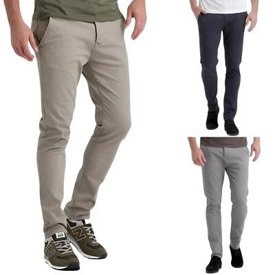 Pantalones de trabajo Crosshatch chinos ajustados de pierna recta para hombre Foto 1 de 4
