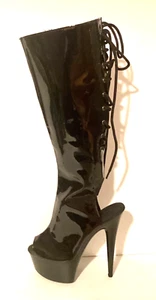 Delight 2018 Womens 6" Heel Platform Open Toe Knee High Bootl SZ 6 - Picture 1 of 1