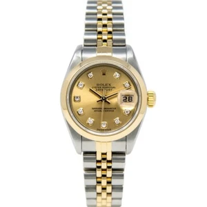 Rolex Lady-Datejust Steel & Gold 79163 Champagne Diamond, Jubilee - Pre-owned - Picture 1 of 9