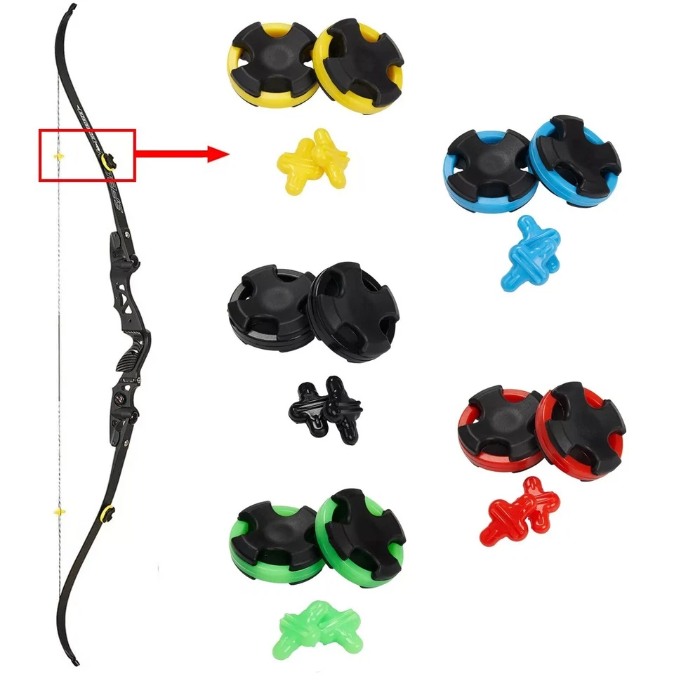 1 Set Archery Recurve Bow Limbs Stabilizer, String Stabilizer Silencer Dampener - Image 1 of 1