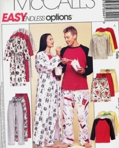 Patrón McCall's Costura Mujer Hombres Bata Prendas para el torso Pantalones Cortos Opción Fácil Talla XL-XX - Imagen 1 de 1