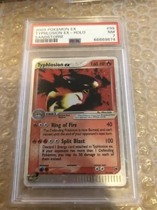 Pokemon EX Sandstorm: Typhlosion 99/100 (2003) Holo e-Reader Series Card • PSA 7 - Picture 1 of 2