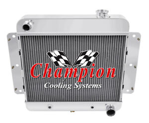SR Champion 2 Row Radiator for 1962 - 1967 Chevrolet Chevy II Nova SS L6 Engine