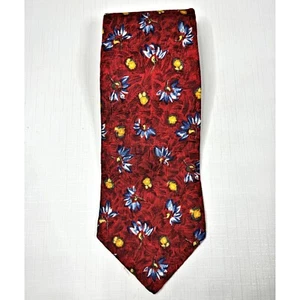 Geoffrey Beane Floral Silk Tie Designer Formal Office Core Business Made USA 56” - Picture 1 of 6