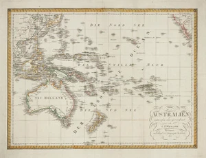Antique Map "Australien entuorfen und gezeichnet von C.F. Weiland" Weimar, 1823 - Picture 1 of 9