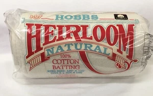 Hobbs ~ Heirloom Premium Batting ~ 100% Natural Cotton ~ King 120"x120" - Picture 1 of 1