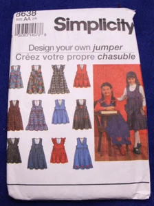 SIMPLICITY 8638 Design your own Jumper child's size 3-6 New, Uncut - Picture 1 of 2
