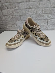 Coach Sand/Beechwood Citysole Court Athletic Shoe Womens Size 6 Snakeskin Style - Imagen 1 de 7
