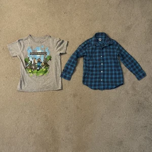 Minecraft & Janie & Jack Shirt Lot Of 2 Boys S (5) - Picture 1 of 5