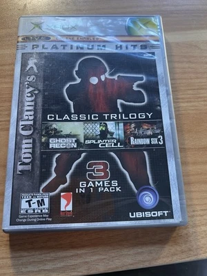 Tom Clancy's Classic Trilogy ONLY 2/3 games missing Rainbow Six 3 Microsoft Xbox - Image 1 of 2