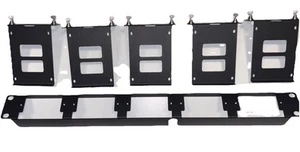 Front Removable 1U Rack Mount for Raspberry Pi, with 5 Mounting Brackets for RP - Afbeelding 1 van 5