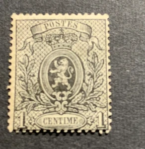 Belgien 1866 1c gest. postfrisch - Katalog 170£ - Ref YO2 E - Bild 1 von 2