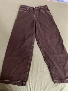 Zara Kids Cargo Jean Brown Straight Leg Adjustable Waist Boys 12 - Picture 1 of 3