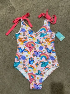Posh Peanut Raina costume da bagno intero donna taglia M (4-6) cravatta spalla con etichetta - Foto 1 di 12