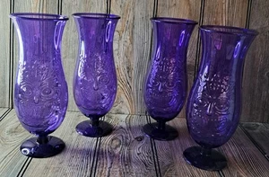 Tiki Hurricane Gläser Hartplastik 23,5 oz Lila 4er Set - Bild 1 von 8