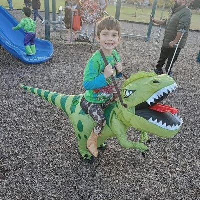 Inflatable Dinosaur Suit Riding Costume Cosplay Design - image 1 of 4