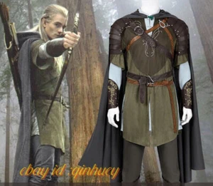 LOTR Legolas Cosplay Disfraz Conjunto El Señor de los Anillos Comunidad del Anillo - Imagen 1 de 26