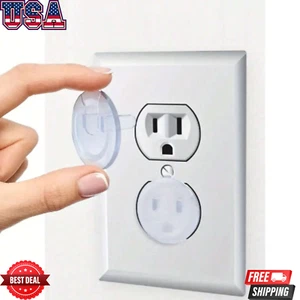 10pc Child Proof Outlet Cover Baby Safety Electrical Plug Protector Outlet Cover - Picture 1 of 7
