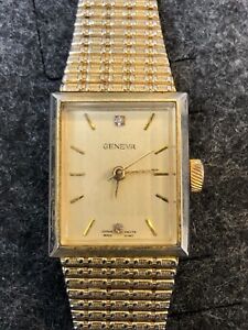 Vintage Geneva Analog Watch Gold Tone - Not Tested