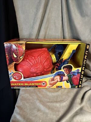 Spiderman Water Blaster Water-gun Backpack Marvel 2004 Toybiz New In Box - Image 1 of 4