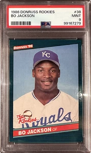 1986 DONRUSS ROOKIES BO JACKSON #38 (RC) - PSA 9 - Picture 1 of 2